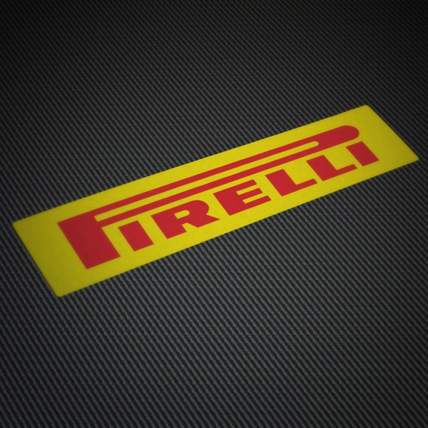 Autocollants: Pirelli 4 avec Logo en Lettres Majuscules