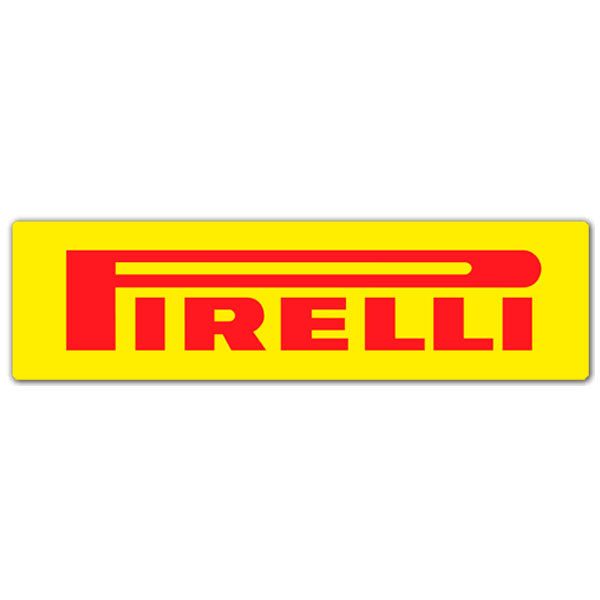 Autocollants: Pirelli 4 avec Logo en Lettres Majuscules