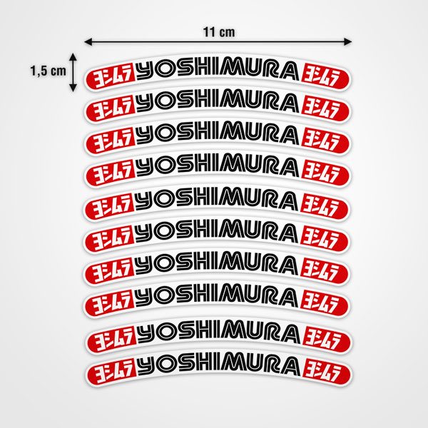 Autocollants: Yoshimura jante 10X