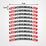 Autocollants: 10 Stickers jantes kit Yoshimura 3