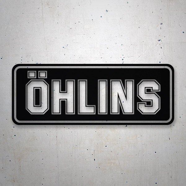 Autocollants: &Ouml;HLINS avec Typographie Minimaliste et Vintage
