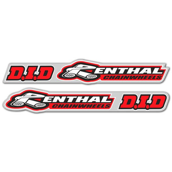 Autocollants: Renthal + D.I.D 2X