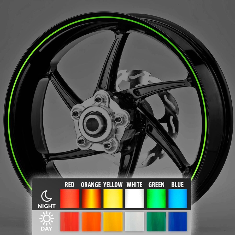 Autocollants: Bandes réfléchissantes de 3 mm sur la jante