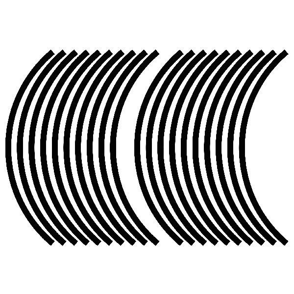 Autocollants: Kit de Bandes pour Llantas 10mm Suzuki