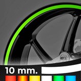 Autocollants: Kit liseret jante reflechissant 10 mm. 3