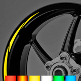 Autocollants: Kit liseret reflechissant jante MotoGP Style 2 3