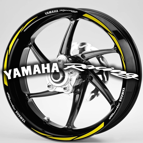 Autocollants: Kit liseret jante MotoGP Yamaha Racing