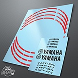 Autocollants: Kit liseret jante MotoGP Yamaha MT 07 2