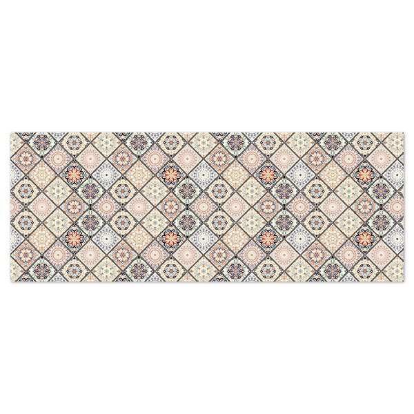 Stickers muraux: Des carreaux classiques aux couleurs pastel