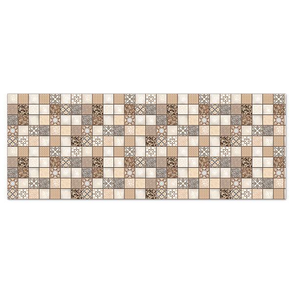 Stickers muraux: Carreaux de couleur orange