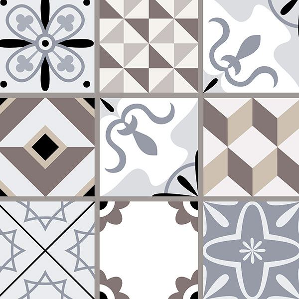 Stickers muraux: Tuiles de forme géométrique
