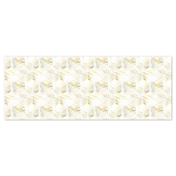 Stickers muraux: Des cubes aux reflets dorés