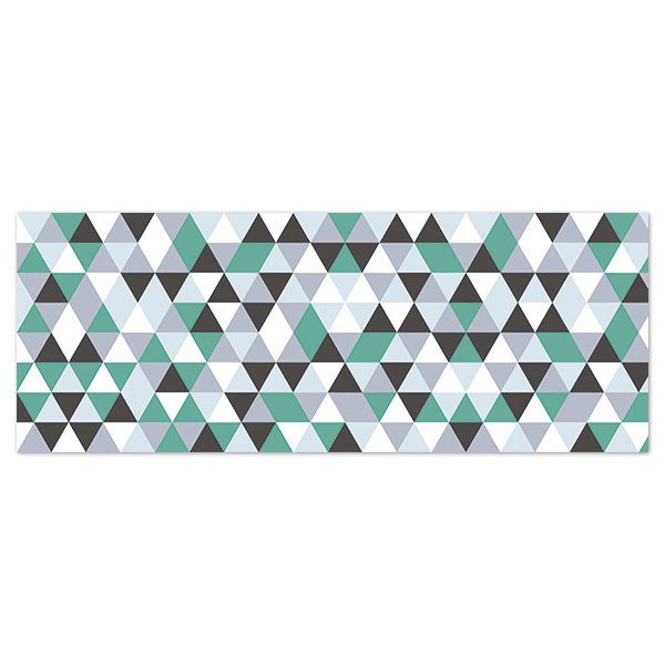 Stickers muraux: Composition des pastilles et des triangles