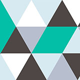 Stickers muraux: Composition des pastilles et des triangles 3