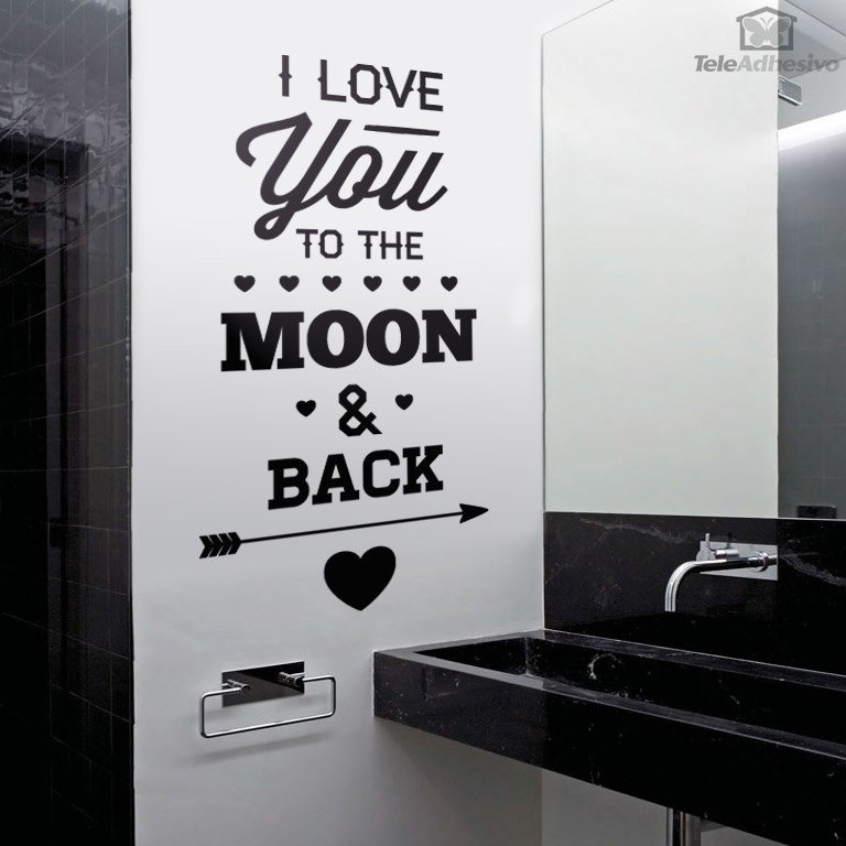 Stickers muraux: I Love You to the Moon