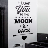 Stickers muraux: I Love You to the Moon 2