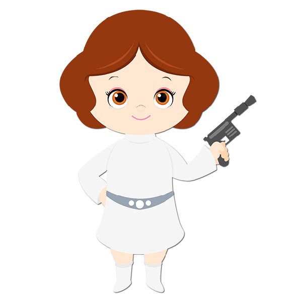 Stickers pour enfants: Princesse Leia