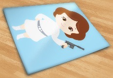 Stickers pour enfants: Princesse Leia 5