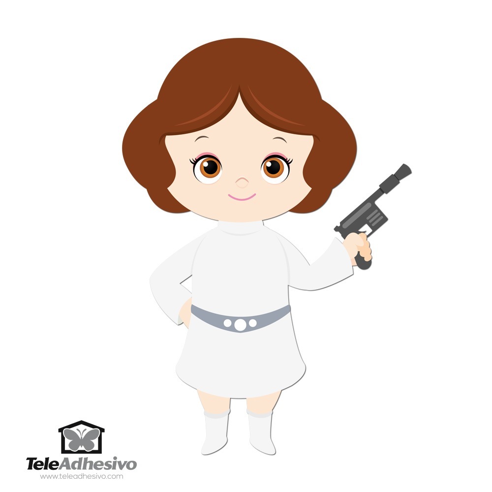 Stickers pour enfants: Princesse Leia