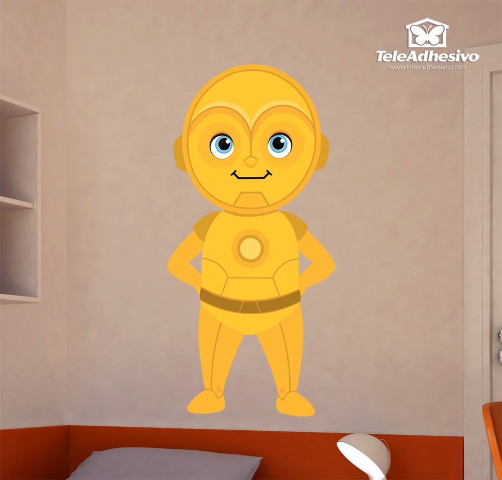 Stickers pour enfants: C3PO heureux