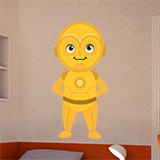 Stickers pour enfants: C3PO heureux 3