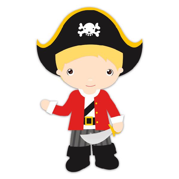 Stickers pour enfants: Capitaine blond