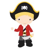 Stickers pour enfants: Capitaine blond 6