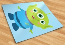 Stickers pour enfants: Martian de la Pizza Planet, Toy Story 5