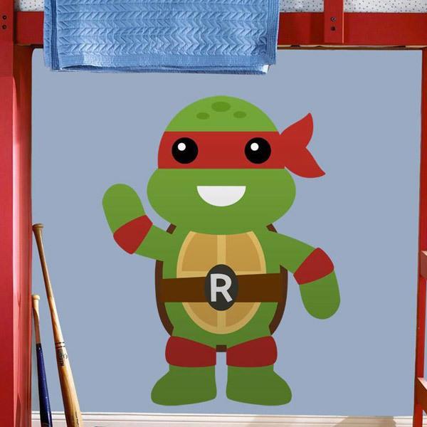 Stickers pour enfants: Tortue Ninja Rafhael