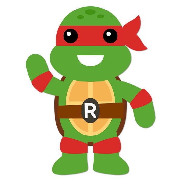 Stickers pour enfants: Tortue Ninja Rafhael