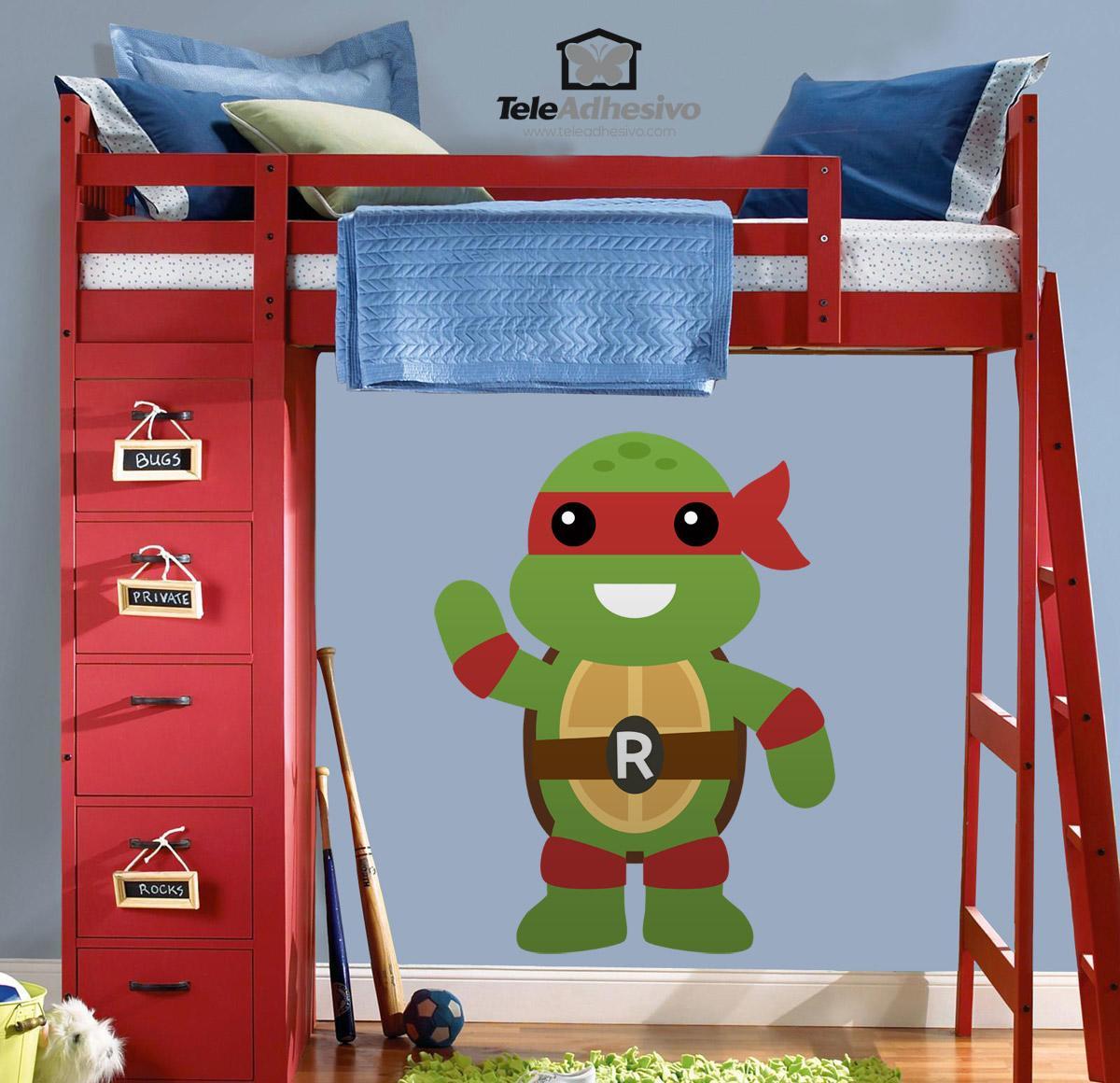 Stickers pour enfants: Tortue Ninja Rafhael