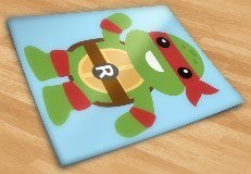 Stickers pour enfants: Tortue Ninja Rafhael 5