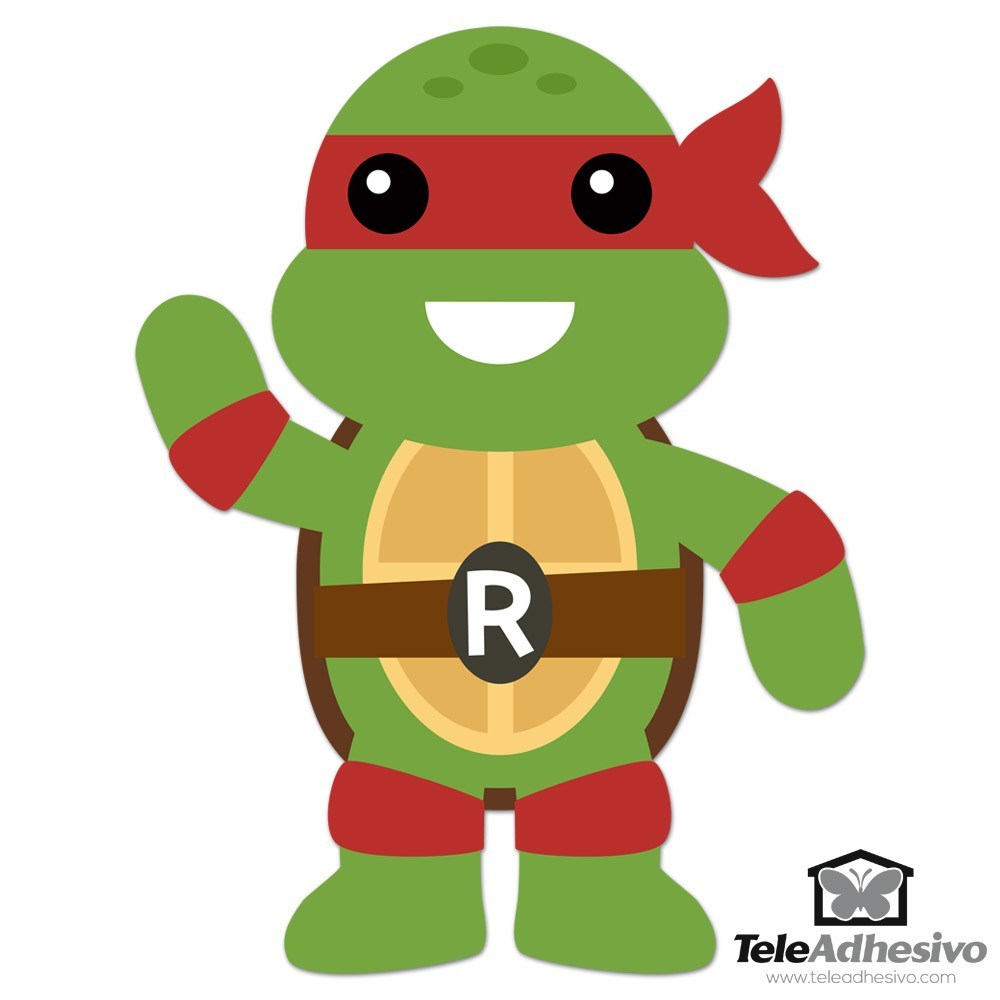 Stickers pour enfants: Tortue Ninja Rafhael