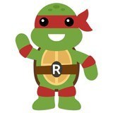 Stickers pour enfants: Tortue Ninja Rafhael 6