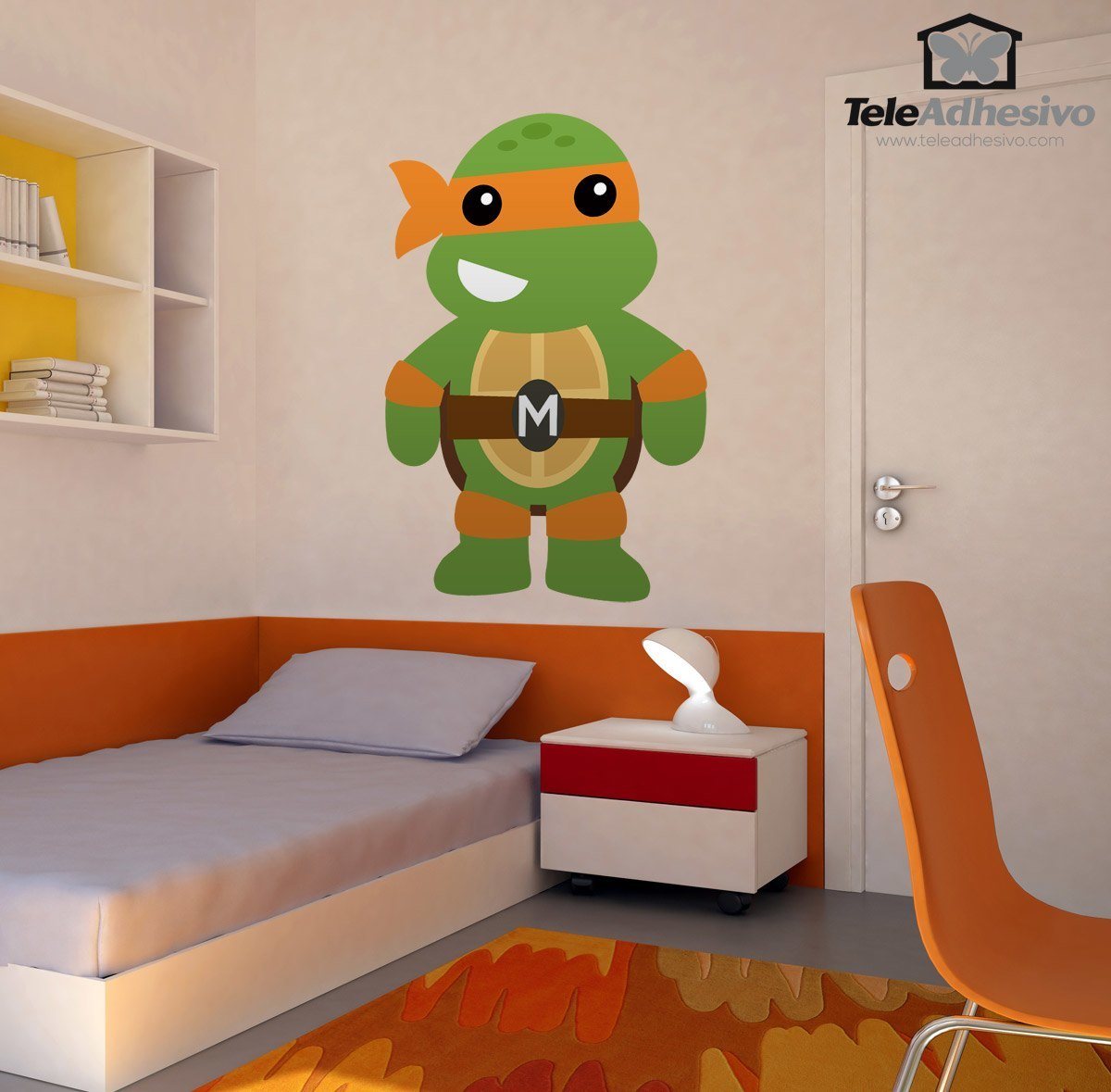 Stickers pour enfants: Michelangelo Ninja Turtle