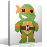 Stickers pour enfants: Michelangelo Ninja Turtle 4