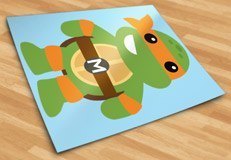 Stickers pour enfants: Michelangelo Ninja Turtle 5