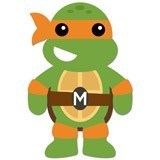 Stickers pour enfants: Michelangelo Ninja Turtle 6