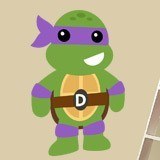 Stickers pour enfants: Ninja Turtle Donatello 3