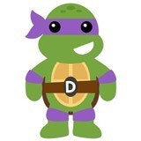 Stickers pour enfants: Ninja Turtle Donatello 6