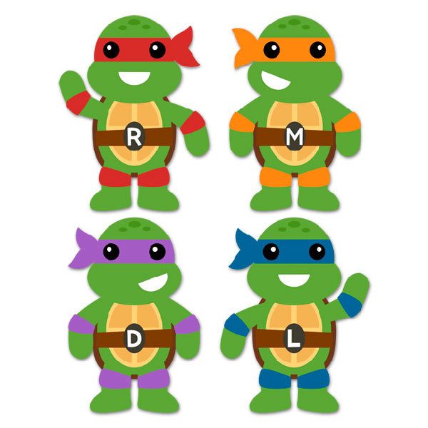 Stickers pour enfants: Kit Tortues Ninja