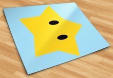 Stickers pour enfants: Grande Étoile de Mario Bros 5
