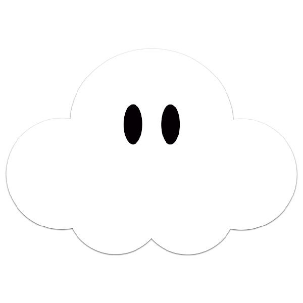 Stickers pour enfants: Super Mario Cloud