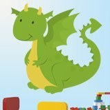 Stickers pour enfants: Dragon  3
