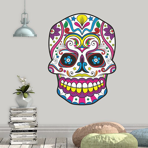Stickers muraux: Crâne Mexicain de Chespirito