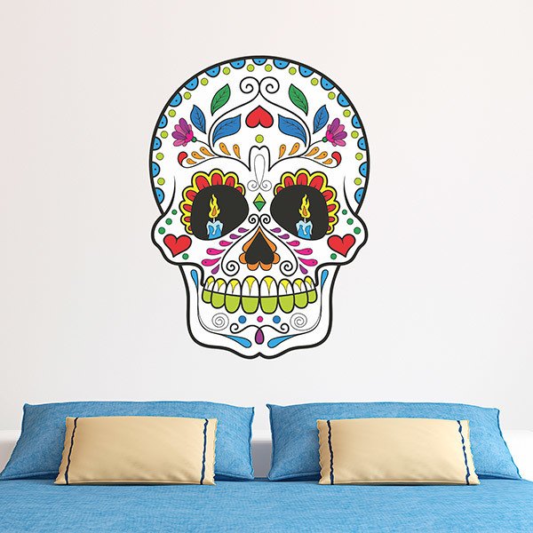 Stickers muraux: Crâne mexicain Zapata