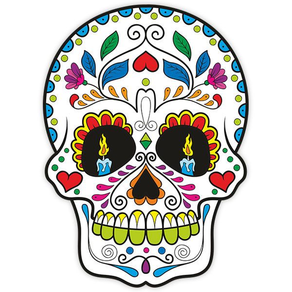 Stickers muraux: Crâne mexicain Zapata