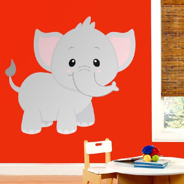 Stickers pour enfants: Heureux éléphant
