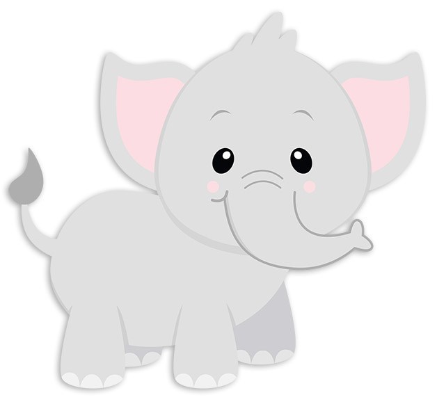 Stickers pour enfants: Heureux éléphant