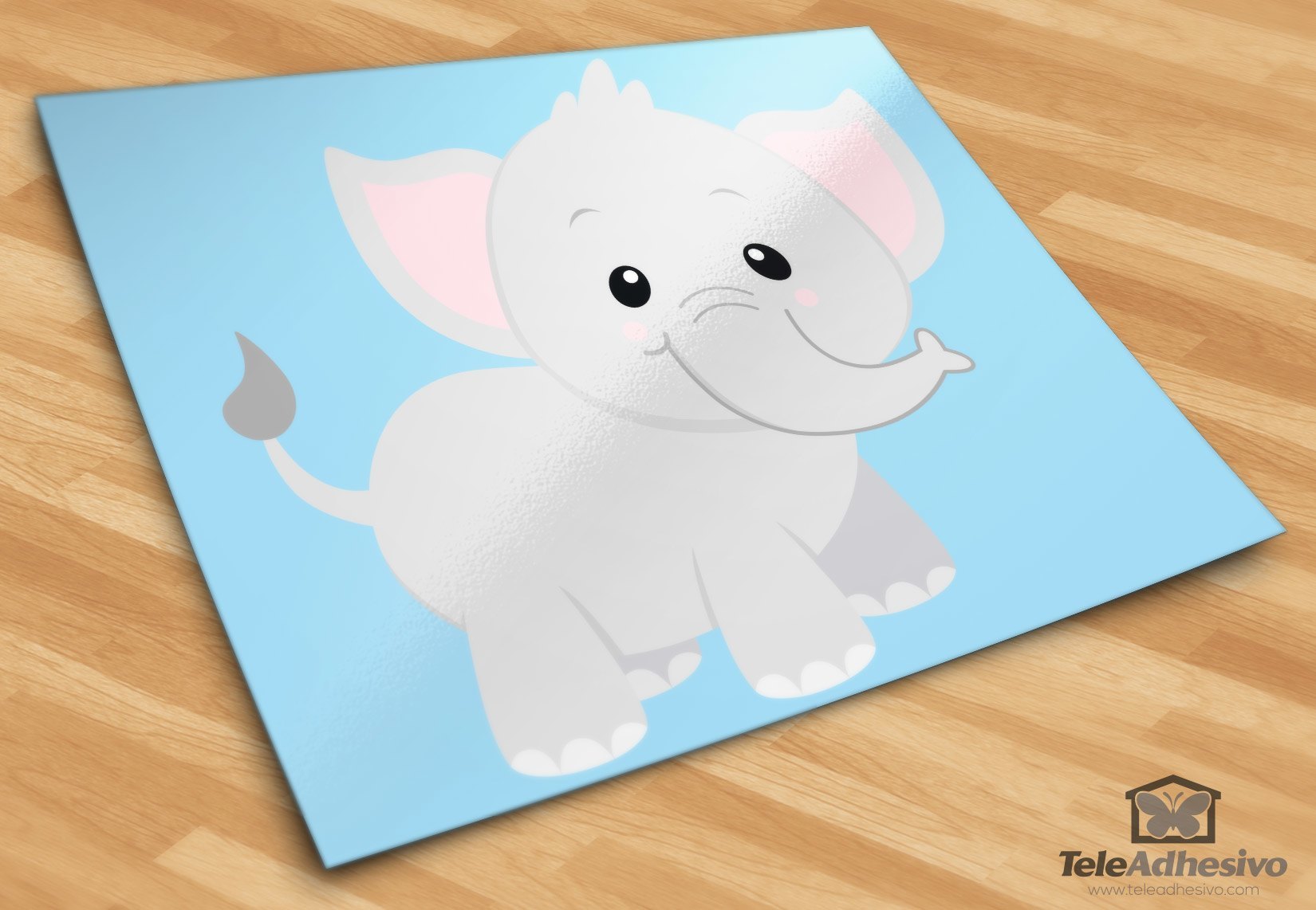 Stickers pour enfants: Heureux éléphant